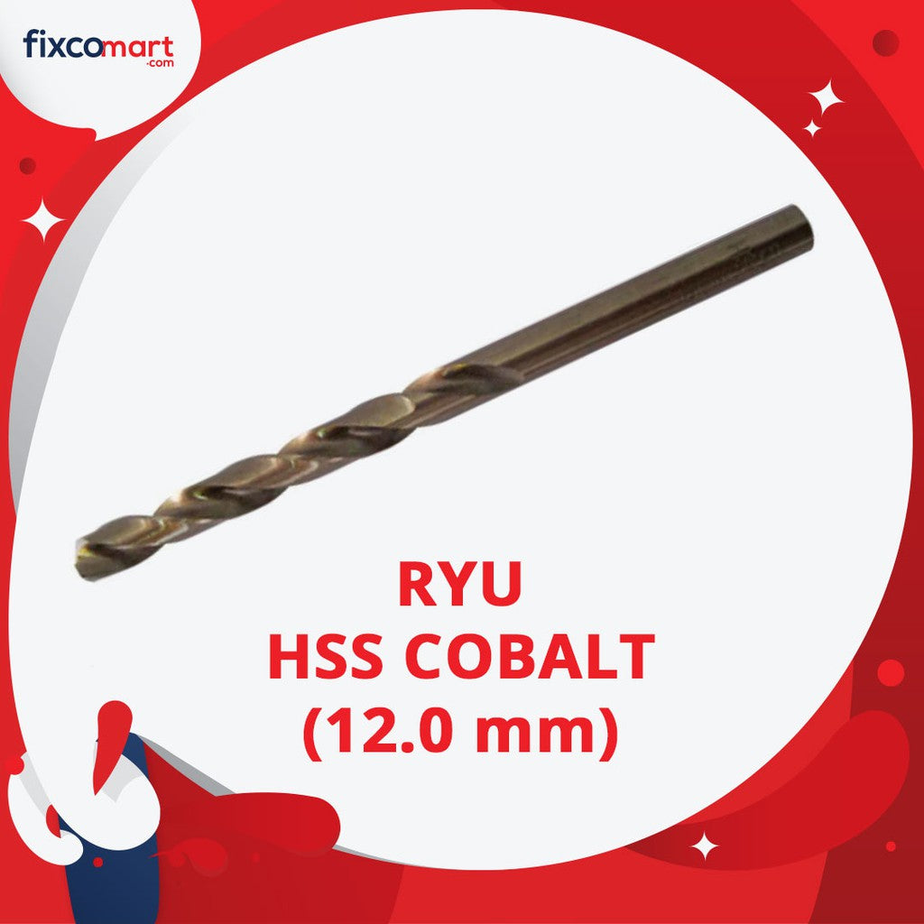 Ryu Hss Cobalt 12.0 Mm / Mata Bor Stainless