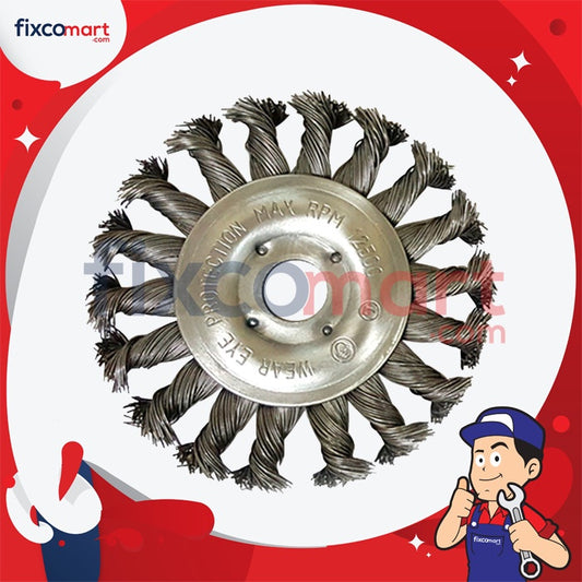 RYU Cup Brush Twist 4 Inch 100 mm / Twist Knot / Sikat Kawat