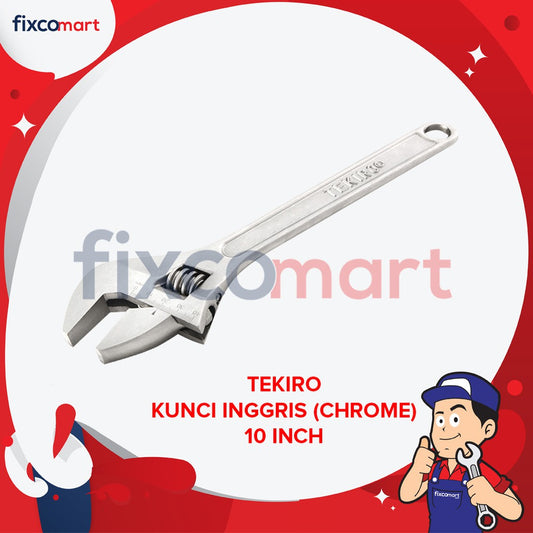 Tekiro Kunci Inggris 12 Inch Tipe Eu (Chrome) / Adjustable Wrench
