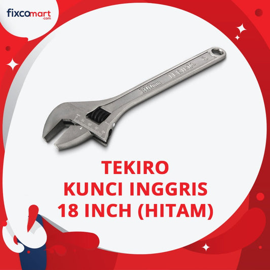 Tekiro Kunci Inggris 18 Inch Hitam / Kunci Inggris Hitam