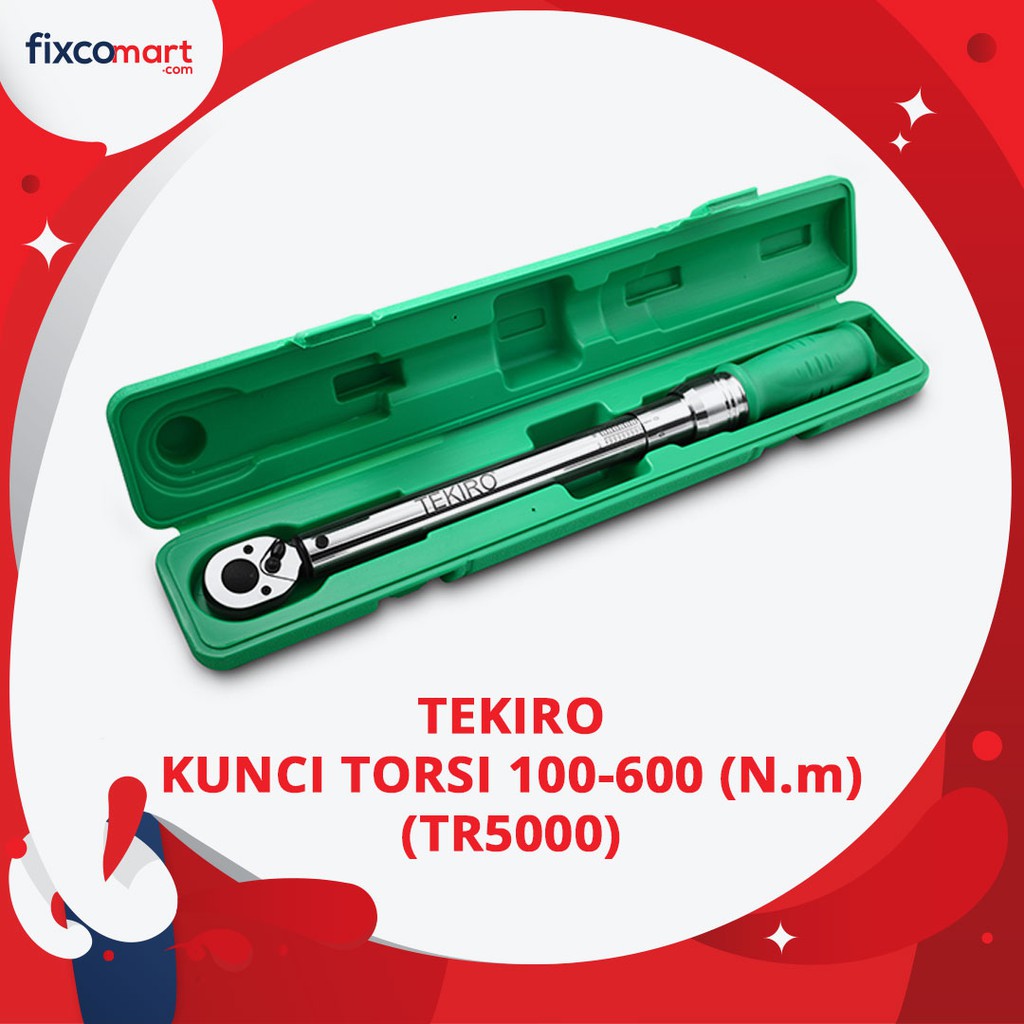 Tekiro Kunci Torsi 3/4 Inch 100-600 N.M (Tr5000) / Tekiro Kunci Momen / Kunci Torque