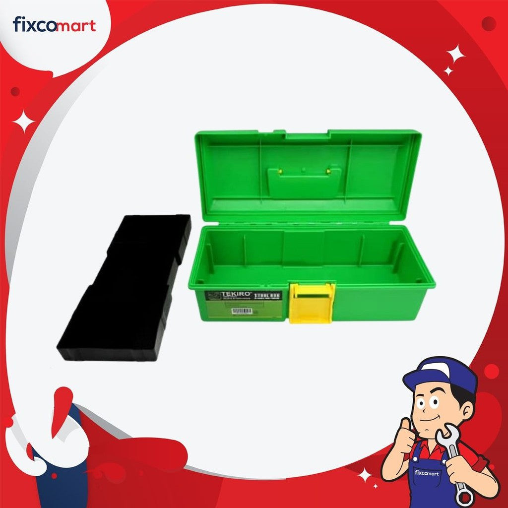 TEKIRO Paket Tekiro Tool Set Rumah Tangga Obeng Tang Meteran Palu Kunci L Toolbox