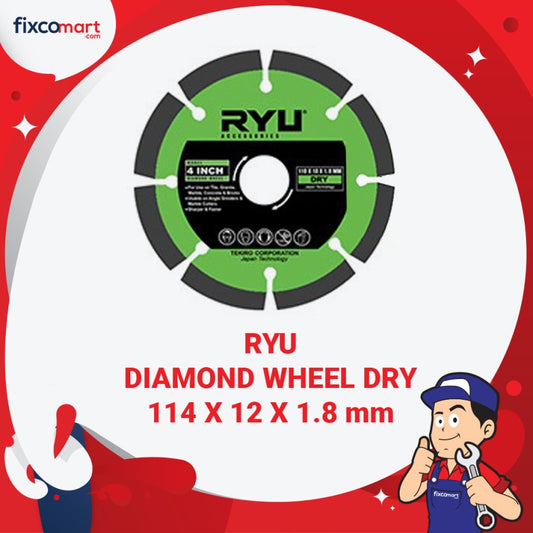 RYU Diamond Wheel DRY 114 x 12 x 1,8 mm / Mata Pisau Potong Keramik