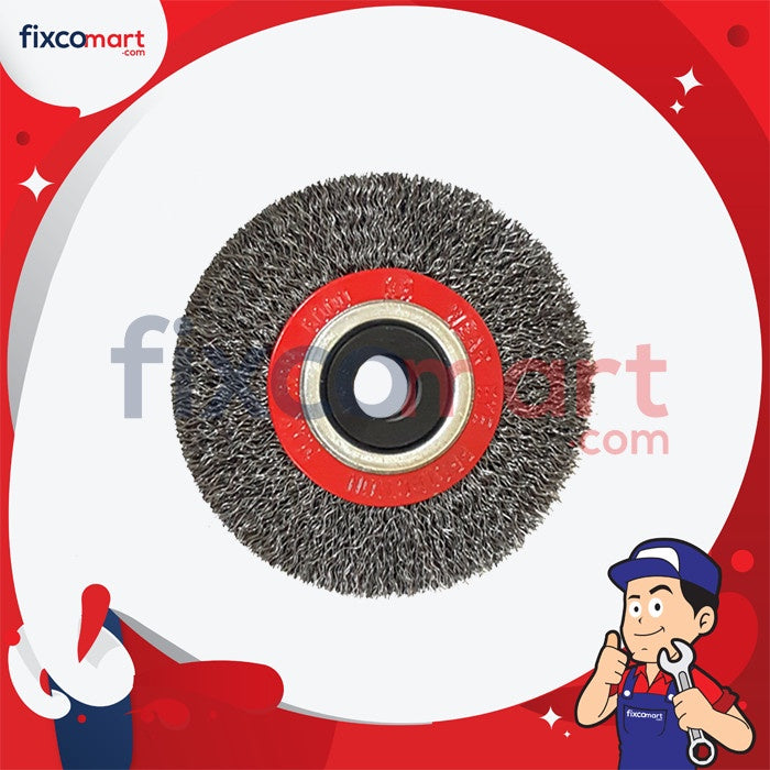 RYU Circular Brush Crimped 5 Inch 125 mm / Sikat Kawat