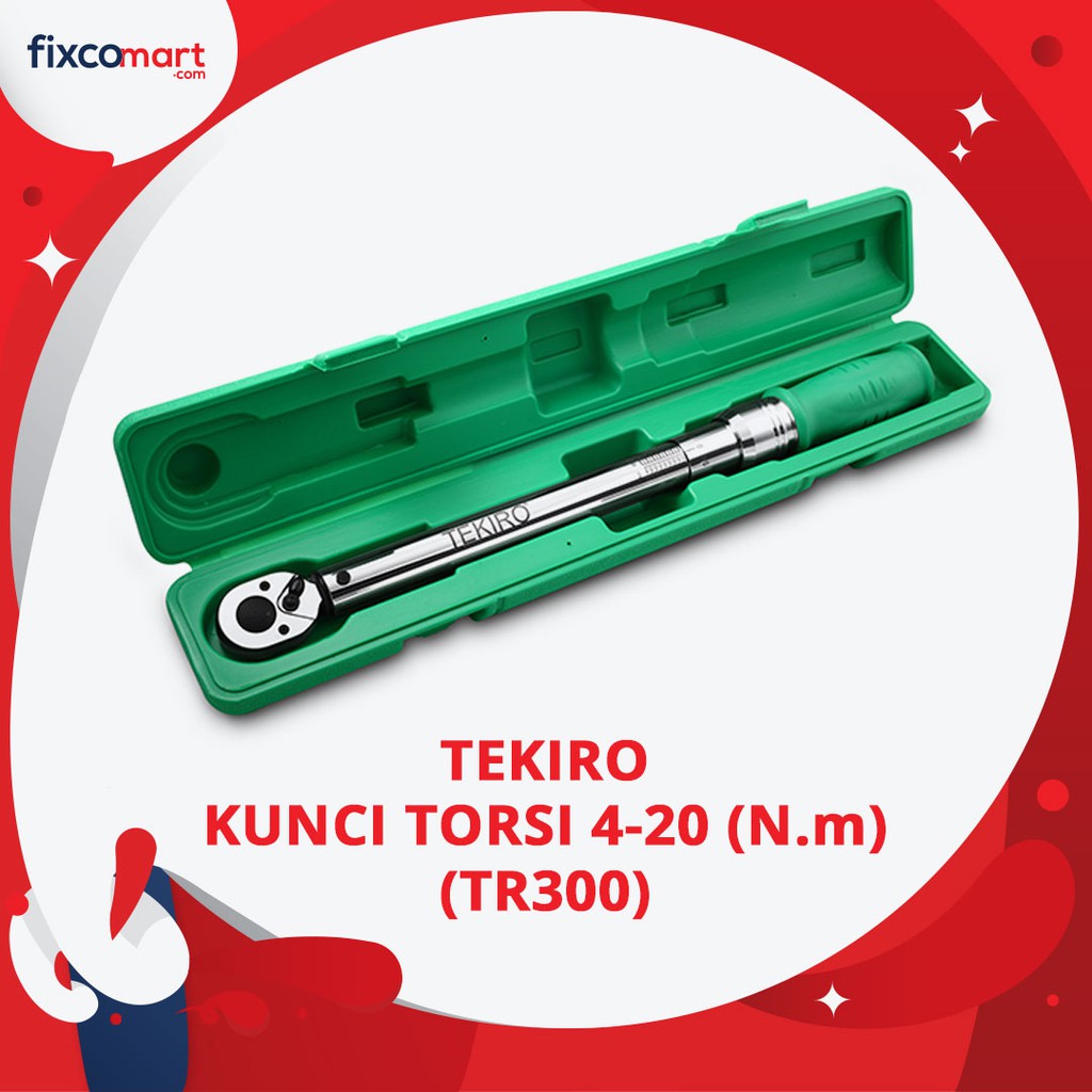 Tekiro Kunci Torsi 3/8 Inch 4-20 N.M (Tr300) / Tekiro Kunci Momen / Kunci Torque