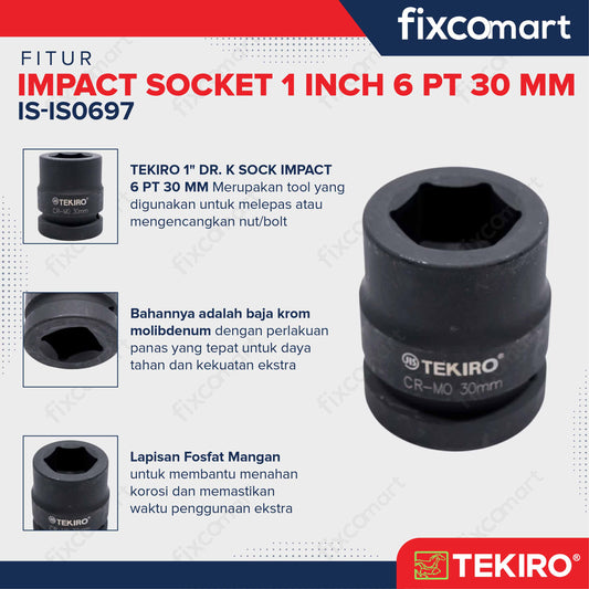 Tekiro Mata Sock Impact 1 Inch 30 Mm 6Pt