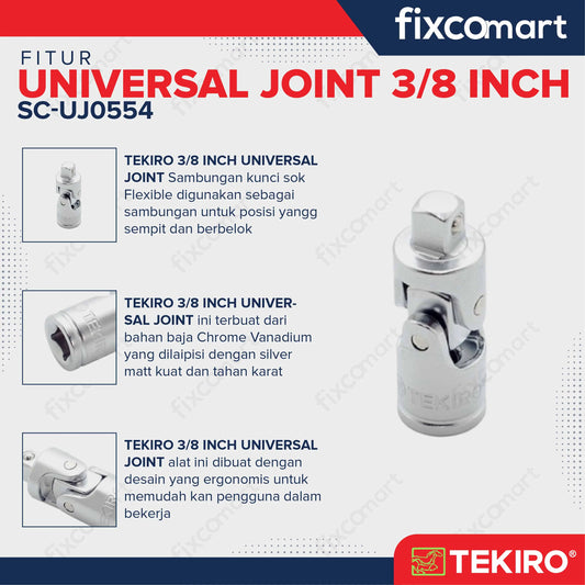 Tekiro Universal Joint 3/8 Inch FIXCOMART