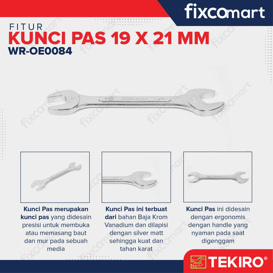 Tekiro Kunci Pas 19 X 21 mm FIXCOMART