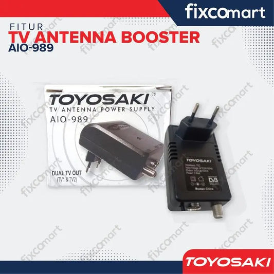 Adaptor ANTENA TV - POWER SUPPLY BOSTER TV TOYOSAKI AIO-989 FIXCOMART