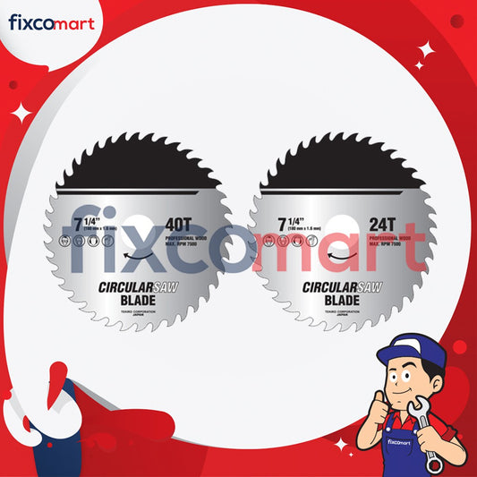 RYU Circular Saw Blade / Mata Mesin Gergaji Circular / Gergaji Potong 24 / 40 TEETH / MATA