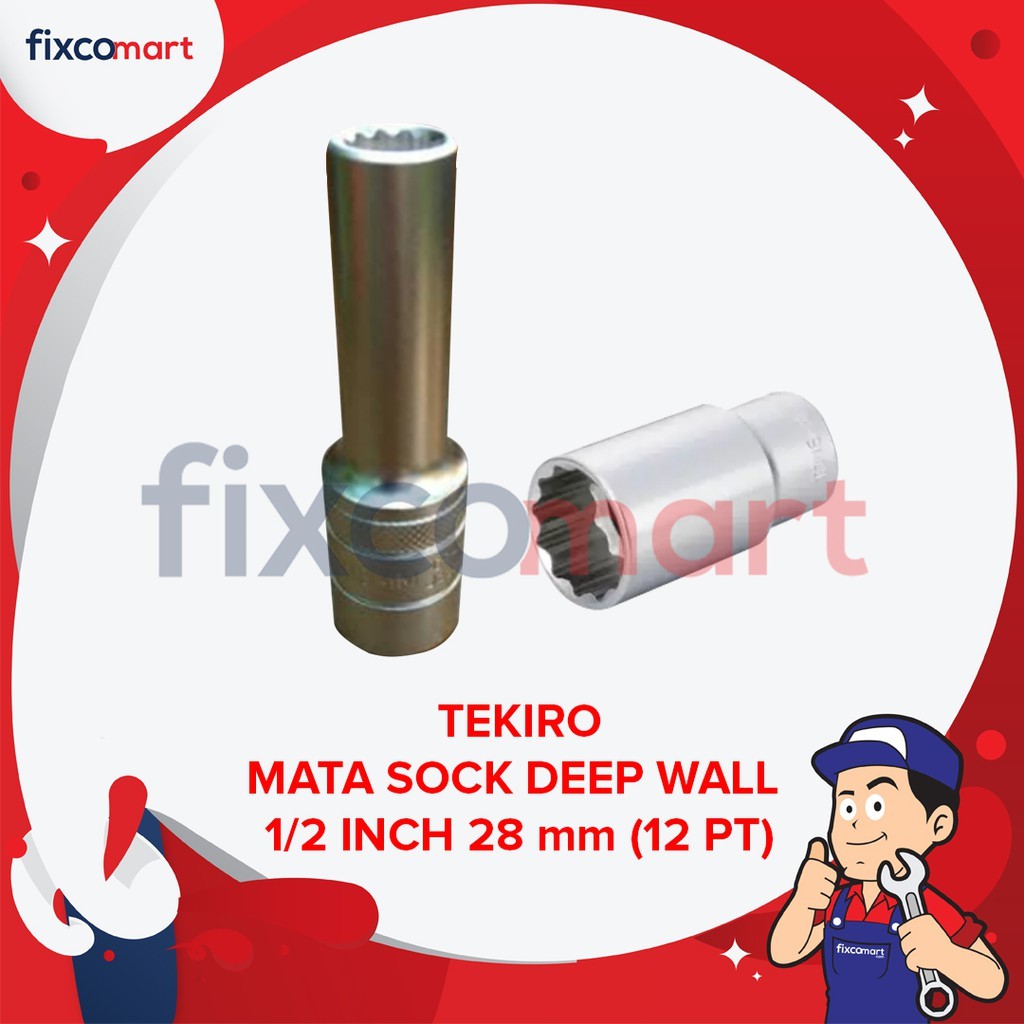 Tekiro Mata Sock Deep Wall 1/2 Inch 28 Mm 12Pt