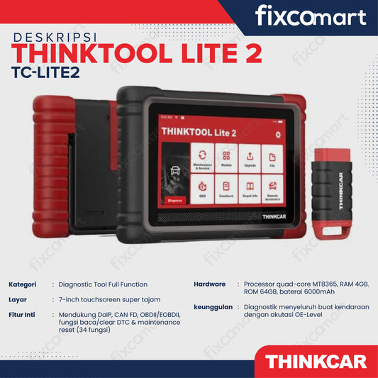 ThinkCar Lite2 Alat Scanner Mobil OBD2 Car Diagnostic