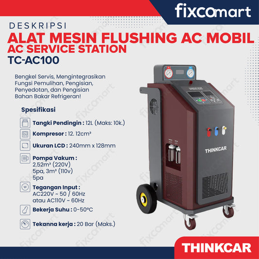ThinkCar Alat Mesin Flushing AC Mobil AC Service Station