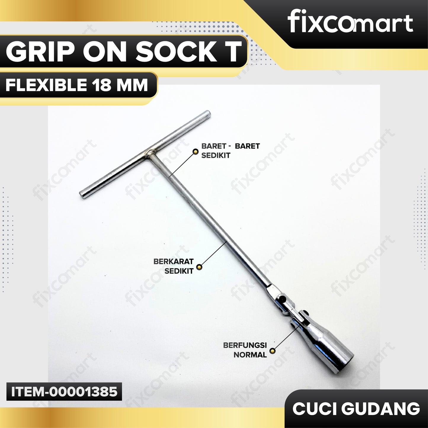 GARAGE SALE - GRIP ON Sock T Flexible 18 mm