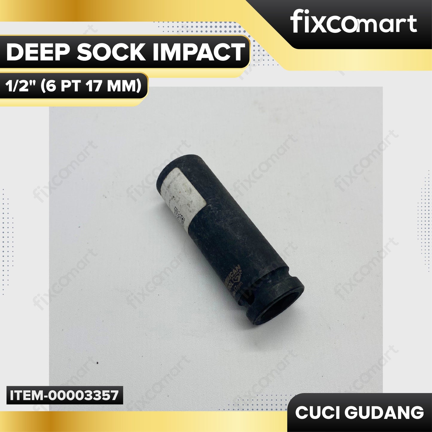 AMERICAN TOOL 1/2" Dr. Deep Sock Impact 6 PT 17 mm