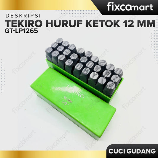 GARAGE SALE - TEKIRO Huruf Ketok 12 mm FIXCOMART