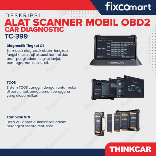 ThinkCar 399 Alat Scanner Mobil OBD2 Car Diagnostic - THINKCAR TC-399 – Alat Scanner Mobil OBD2 Profesional