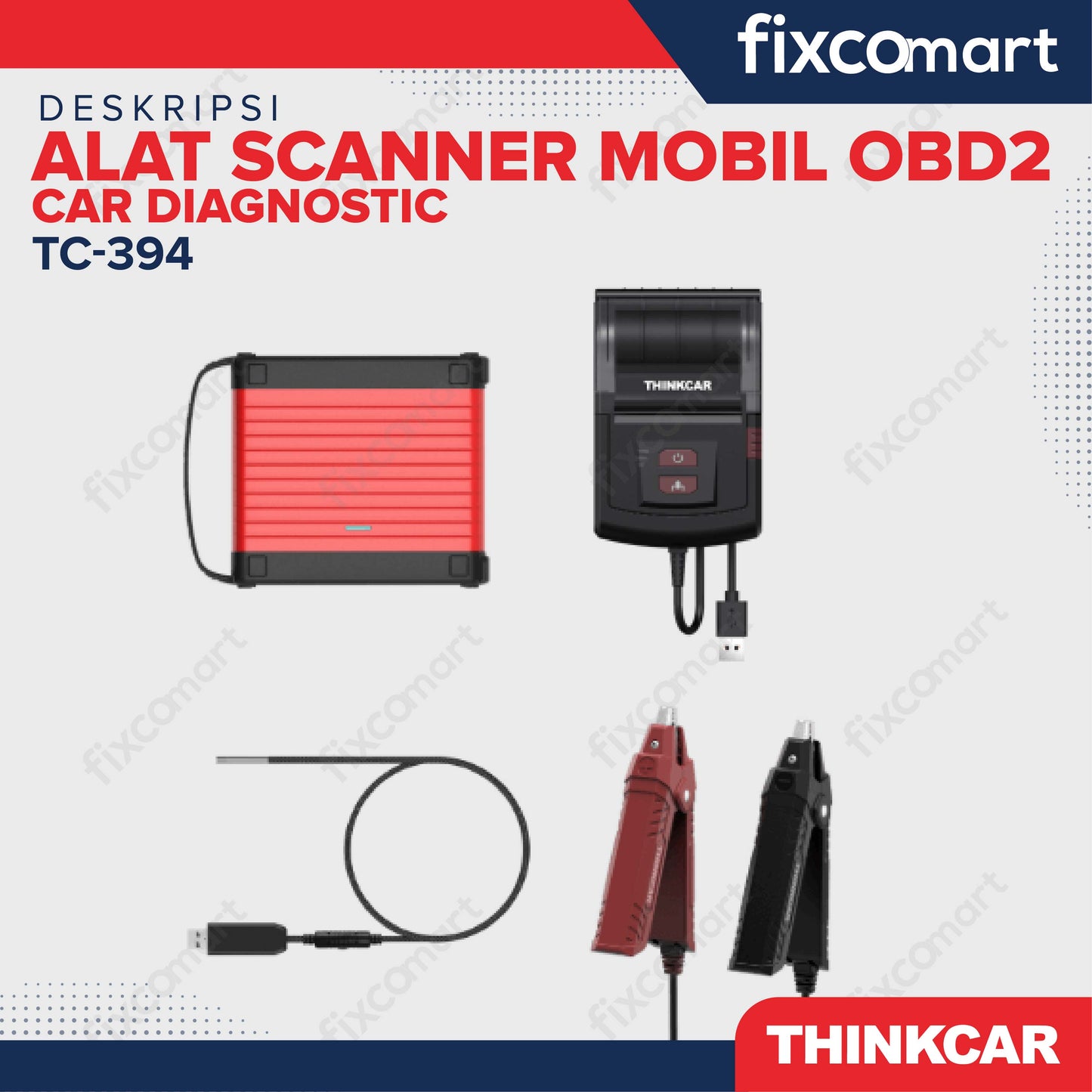ThinkCar 394 Alat Scanner Mobil OBD2 Car Diagnostic - THINKCAR TC-394 – Alat Scanner Mobil OBD2 Profesional