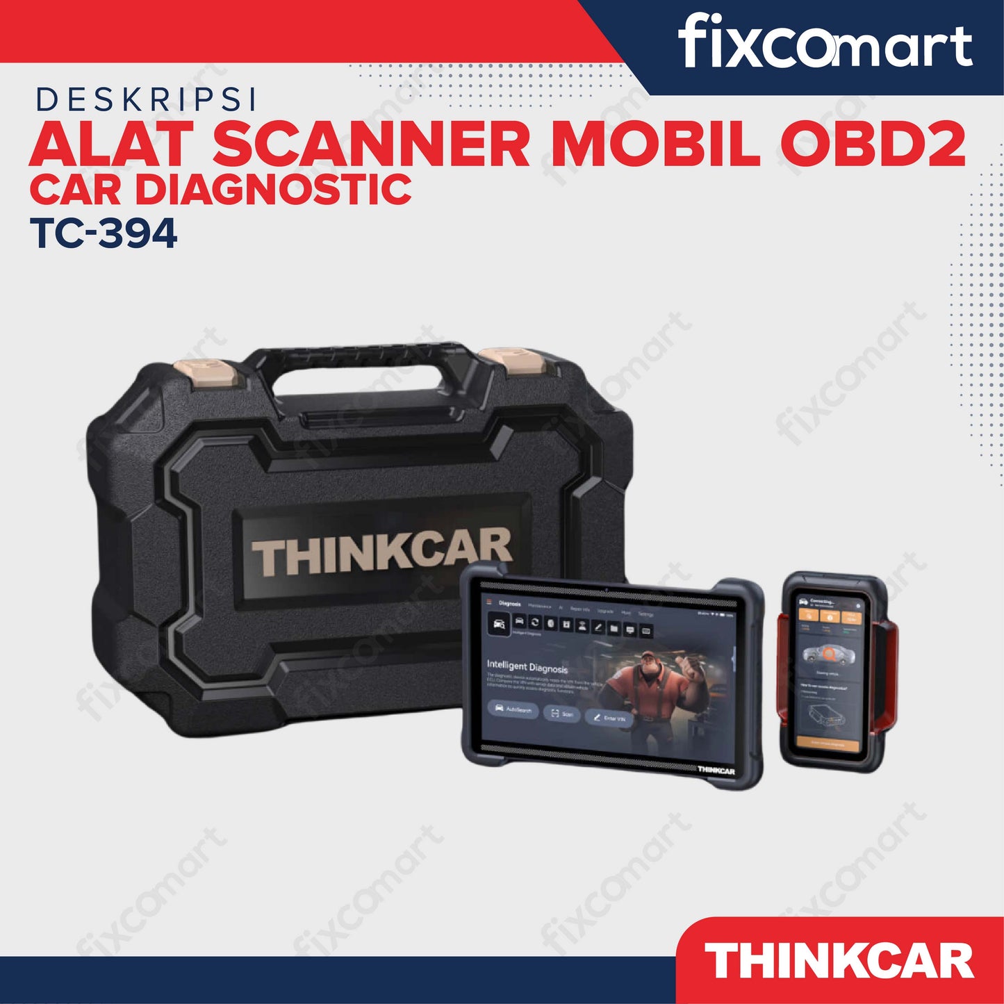 ThinkCar 394 Alat Scanner Mobil OBD2 Car Diagnostic - THINKCAR TC-394 – Alat Scanner Mobil OBD2 Profesional
