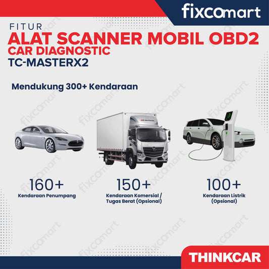 ThinkCar MasterX2 Alat Scanner Mobil OBD2 Car Diagnostic - THINKCAR TC-MasterX2 – Alat Scanner Mobil OBD2 Profesional