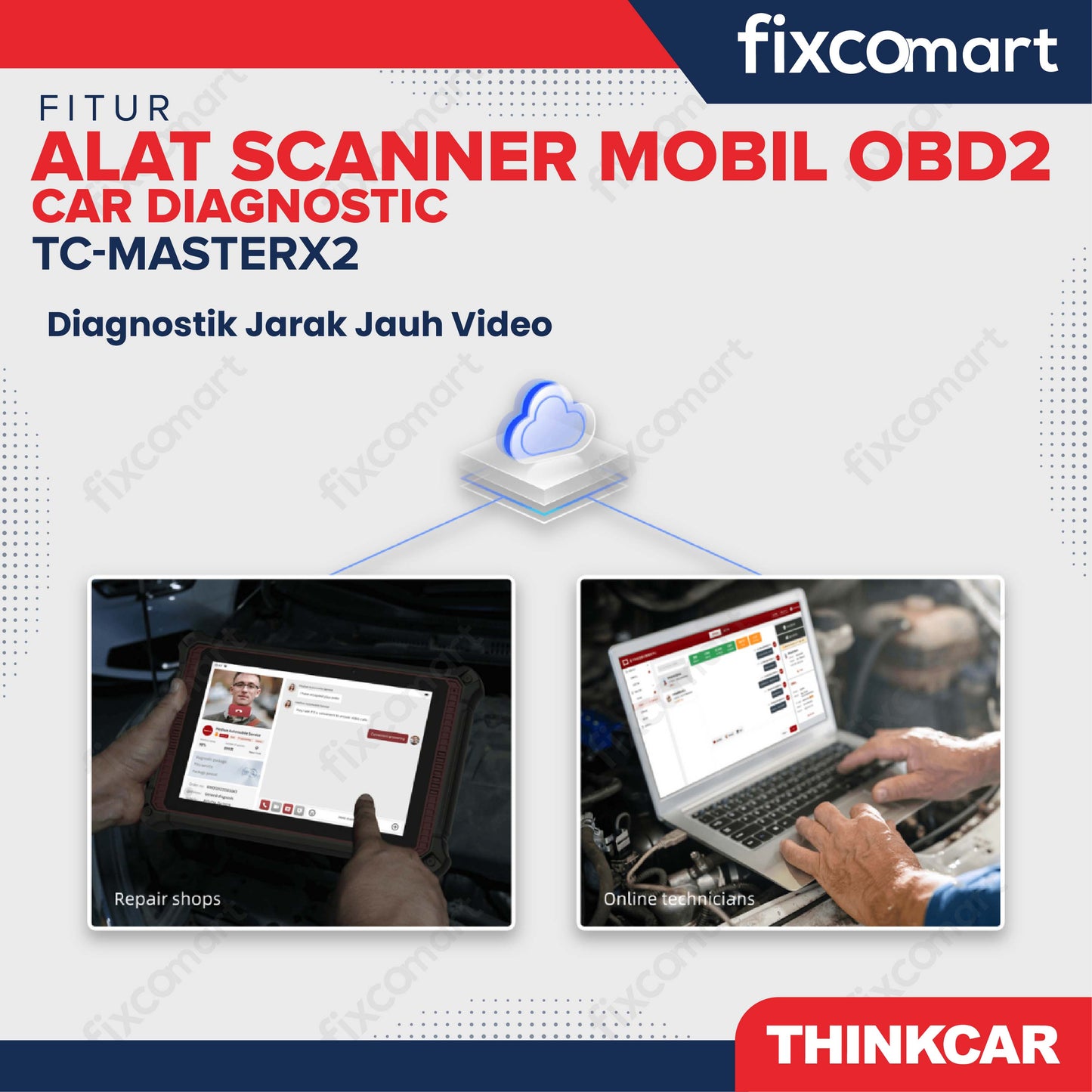 ThinkCar MasterX2 Alat Scanner Mobil OBD2 Car Diagnostic - THINKCAR TC-MasterX2 – Alat Scanner Mobil OBD2 Profesional