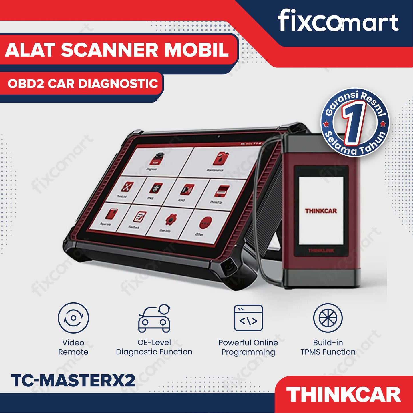 ThinkCar MasterX2 Alat Scanner Mobil OBD2 Car Diagnostic - THINKCAR TC-MasterX2 – Alat Scanner Mobil OBD2 Profesional