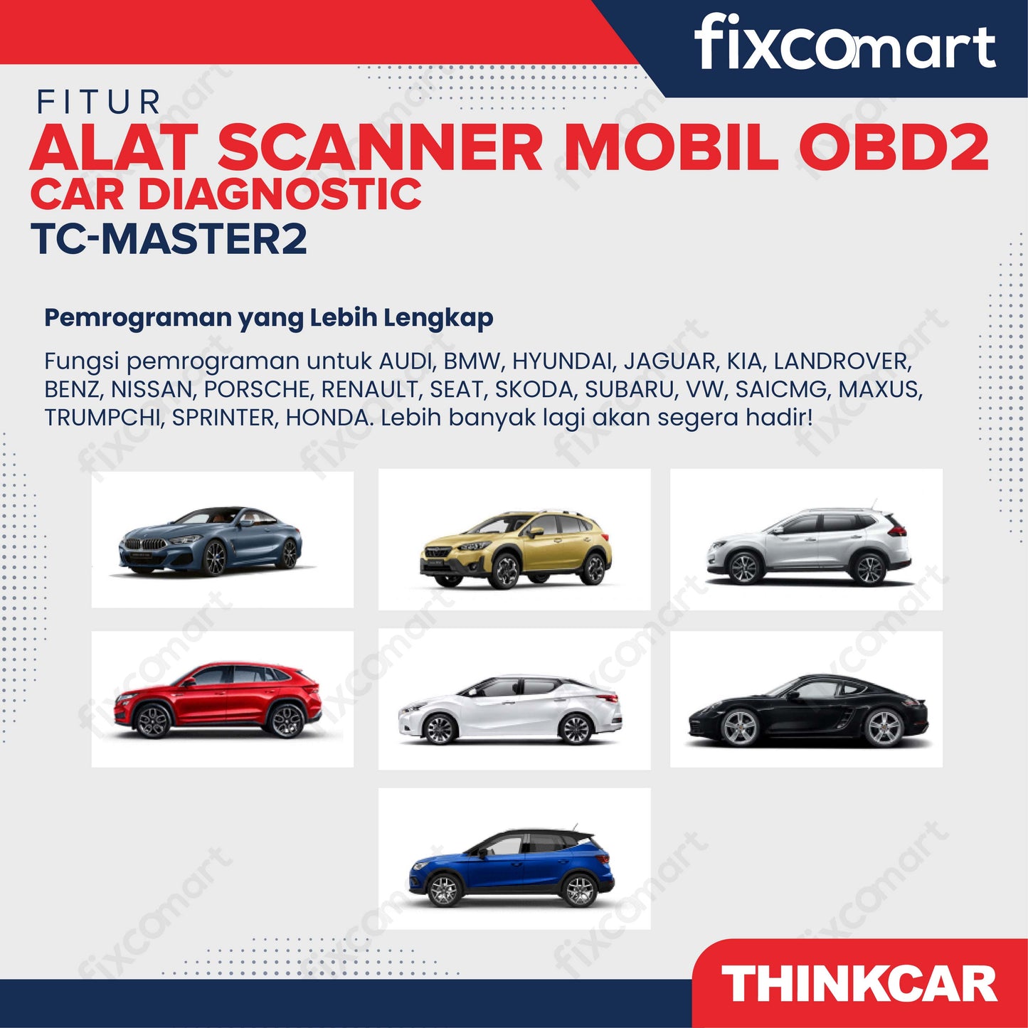 ThinkCar Master2 Alat Scanner Mobil OBD2 Car Diagnostic - Thinkcar TC-Master2  Alat Scanner Mobil OBD2 Profesional