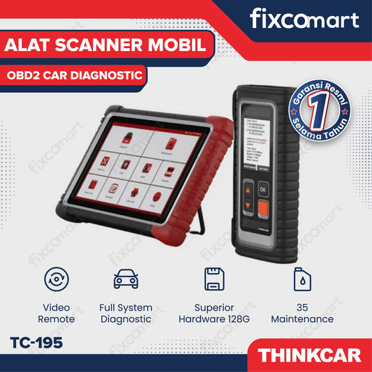 ThinkCar 195 Alat Scanner Mobil OBD2 Car Diagnostic - Thinkcar TC-195 Alat Scanner Mobil OBD2  Car Diagnostic Profesional