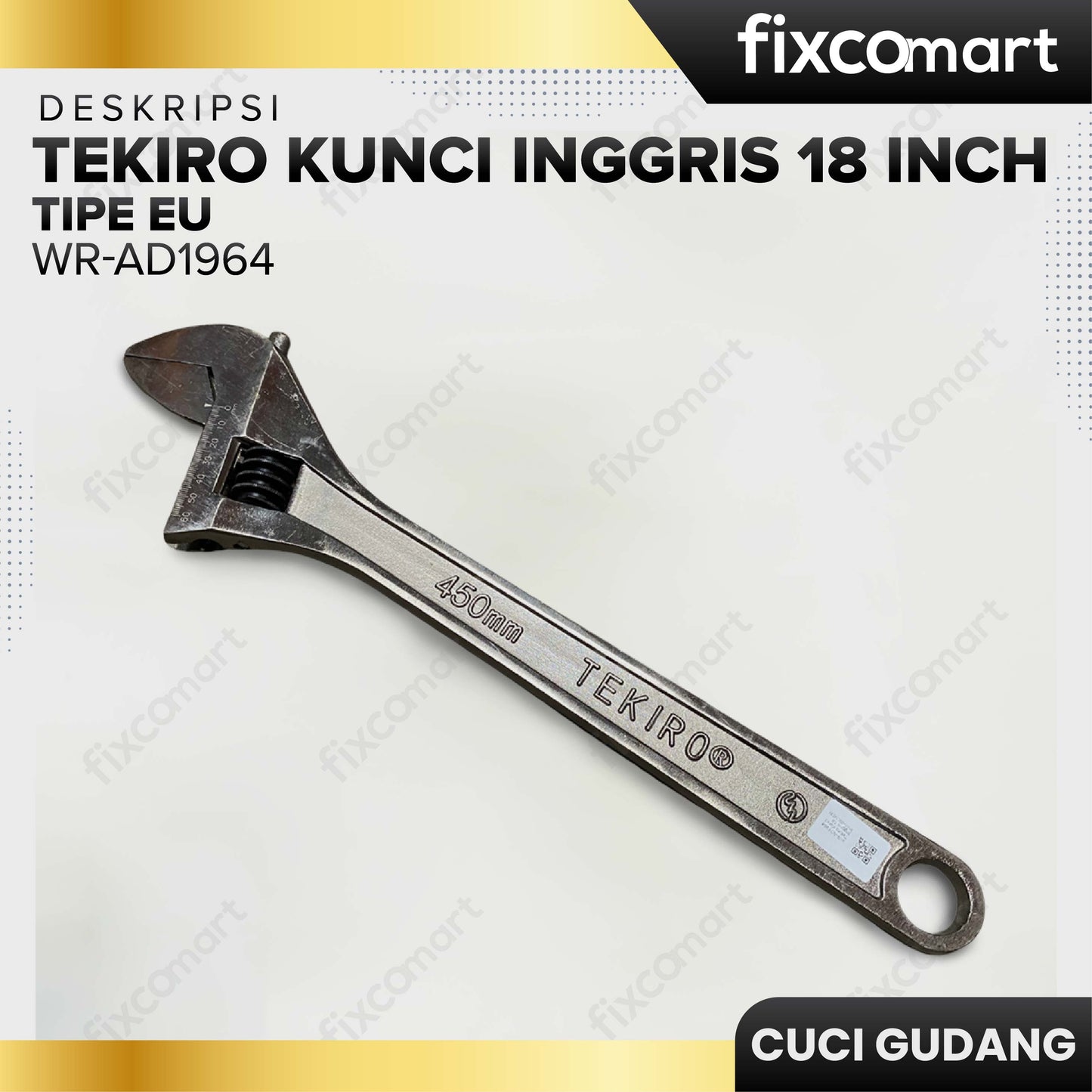 GARAGE SALE - TEKIRO Kunci Inggris 18" Tipe Eu