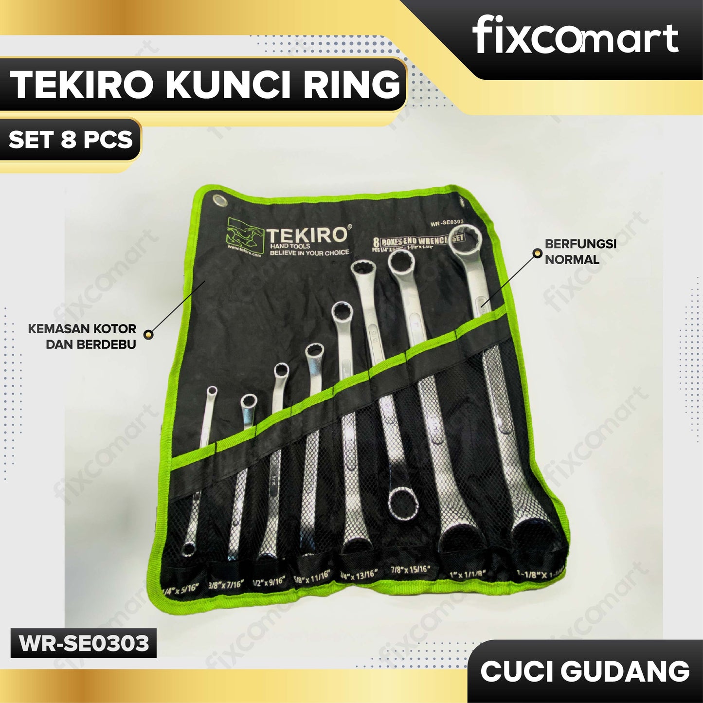 GARAGE SALE - TEKIRO Kunci Ring Set 8 Pcs