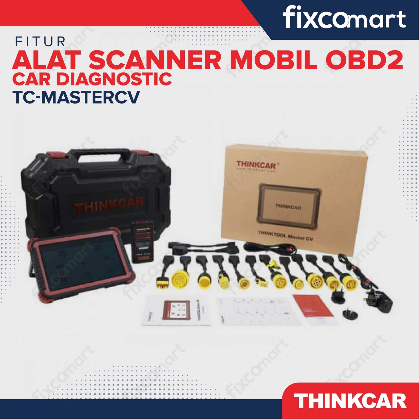 ThinkCar MasterCV Alat Scanner Mobil OBD2 Car Diagnostic - Thinkcar Alat Scanner Mobil OBD2 TC-MasterCV