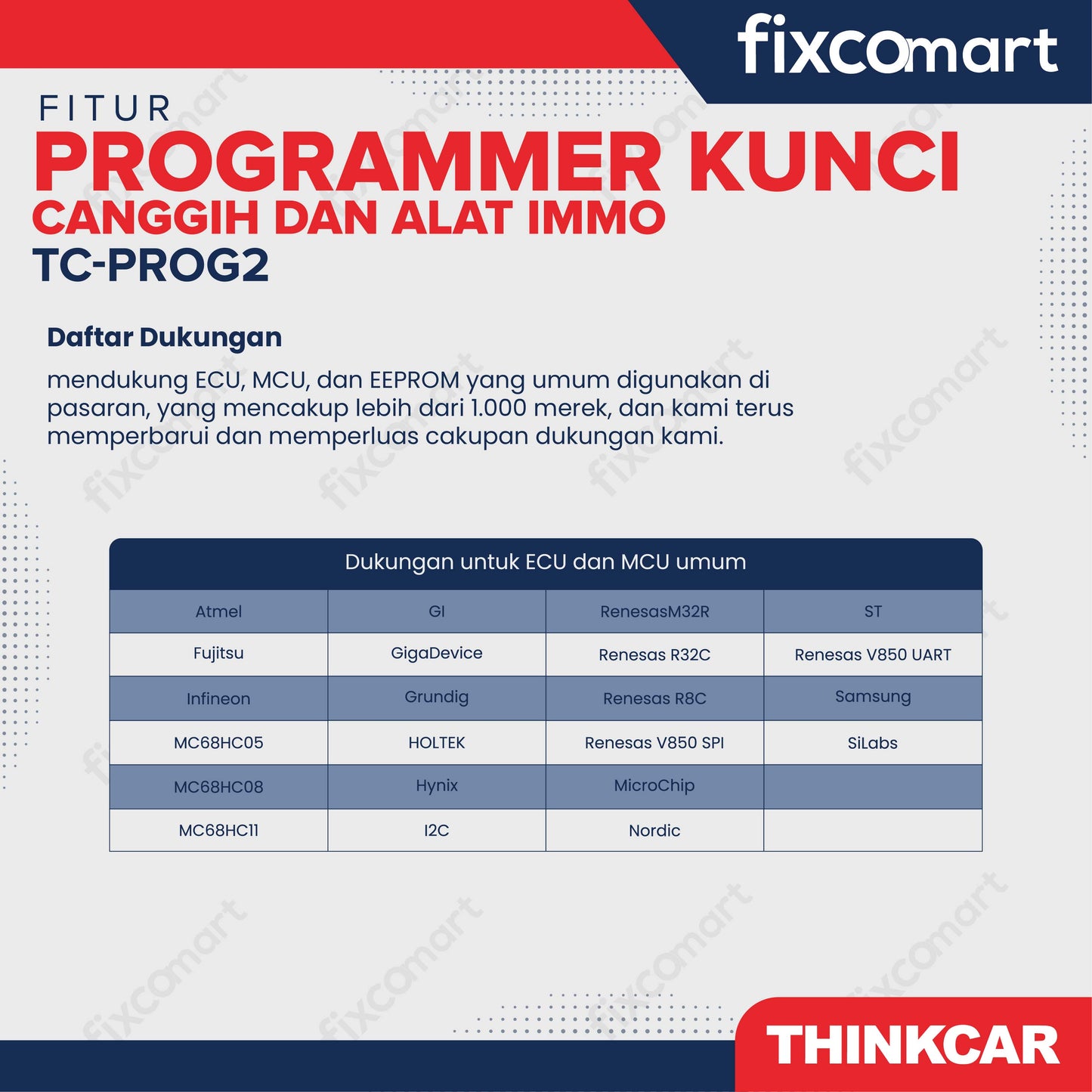 ThinkCar Prog2 Alat Scanner Mobil OBD2 Car Diagnostic - Thinkcar TC-PROG2 Programmer Kunci & Alat IMMO