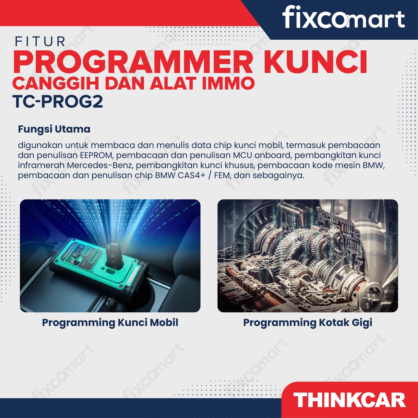 ThinkCar Prog2 Alat Scanner Mobil OBD2 Car Diagnostic - Thinkcar TC-PROG2 Programmer Kunci & Alat IMMO