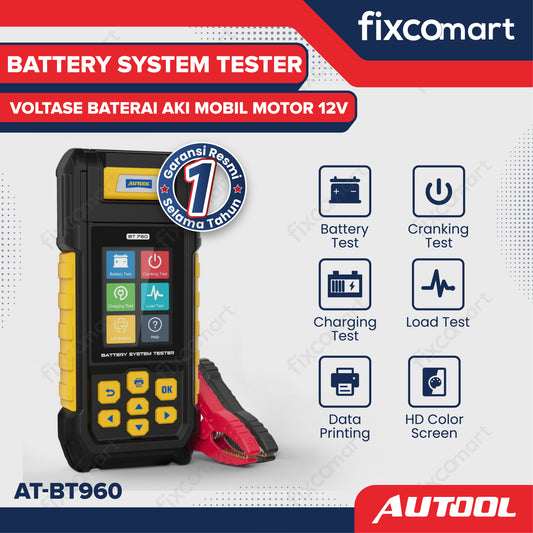 Autool BT760 Battery System Tester Tester Voltase Baterai Aki Mobil Motor 12V - AUTOOL AT-BT960 – Battery System Tester Voltase Baterai Aki Mobil Motor 12V