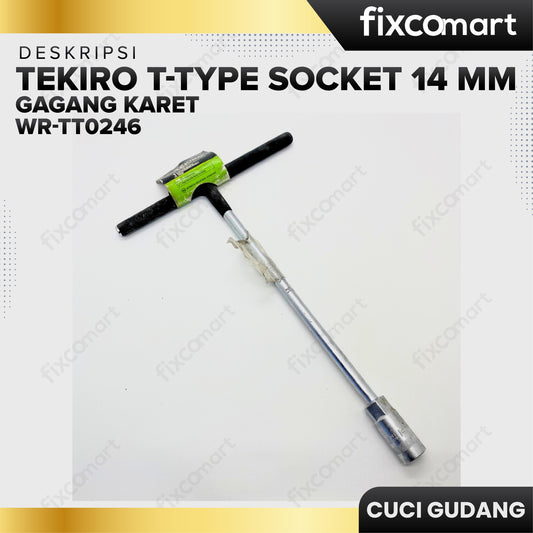 GARAGE SALE - TEKIRO T-Type Socket 14 Mm Gagang Karet