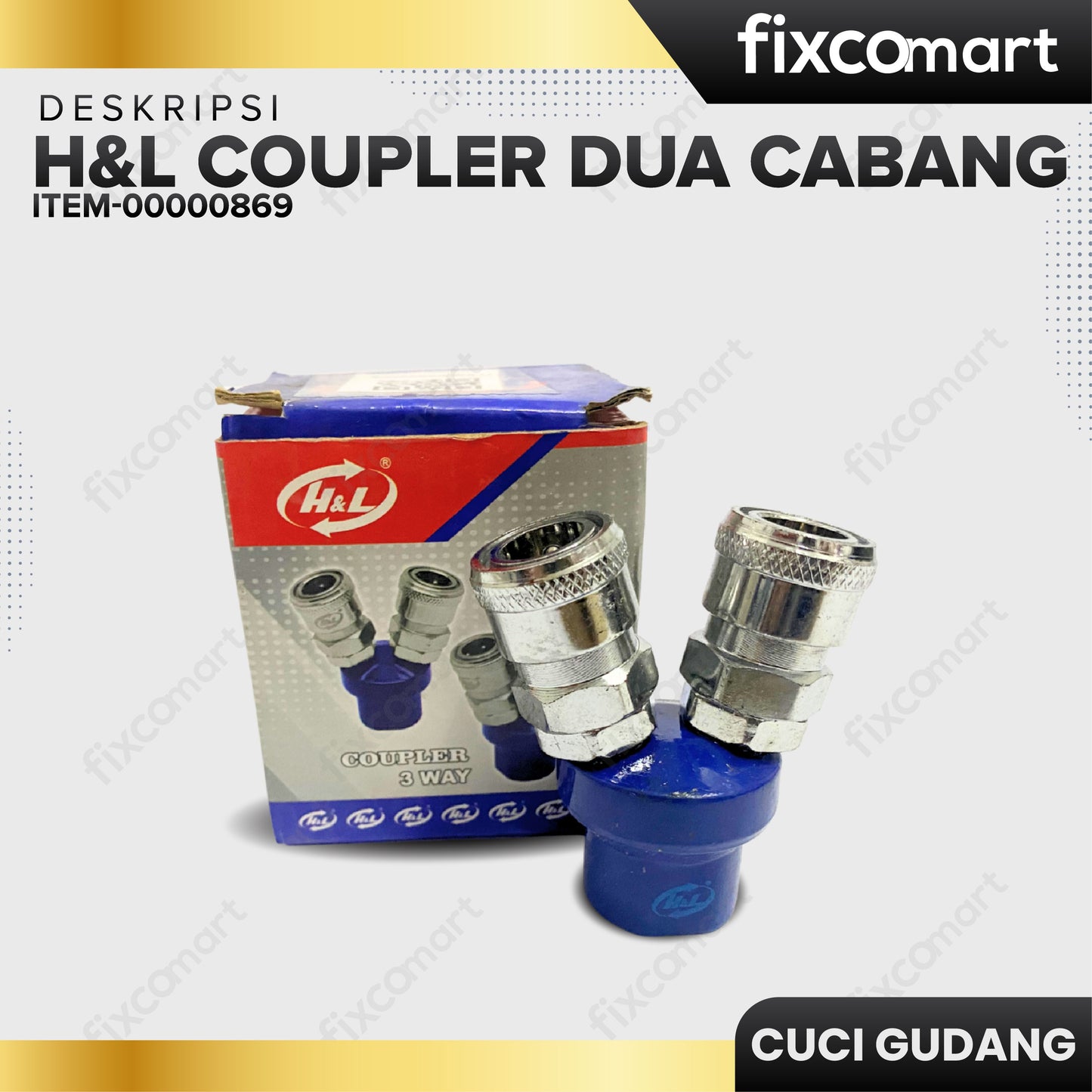 H&L Coupler Dua Cabang