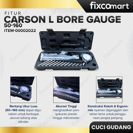 GAARAGE SALE - CARSON L Bore Gauge 50-160