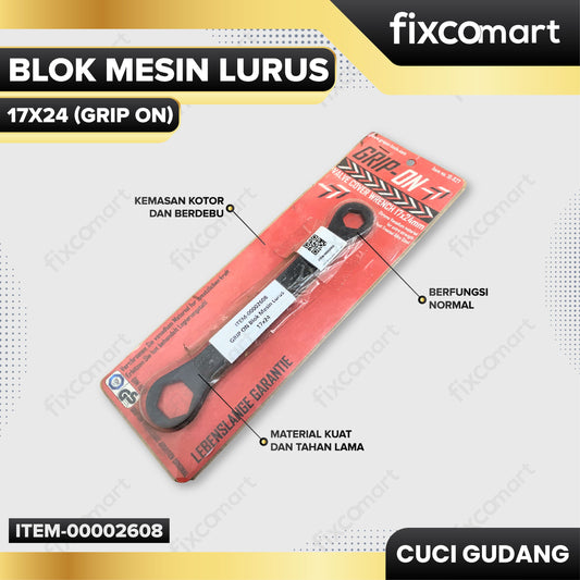 GARAGE SALE - GRIP ON Blok Mesin Lurus 17x24