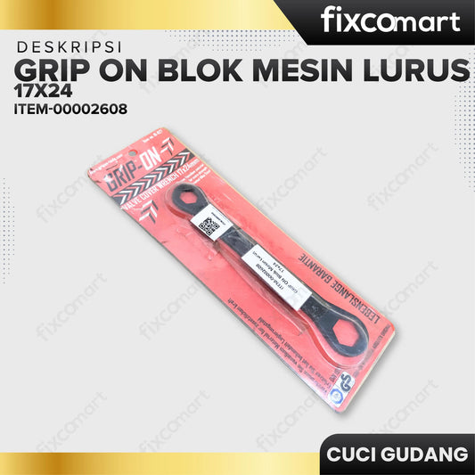 GARAGE SALE - GRIP ON Blok Mesin Lurus 17x24 FIXCOMART