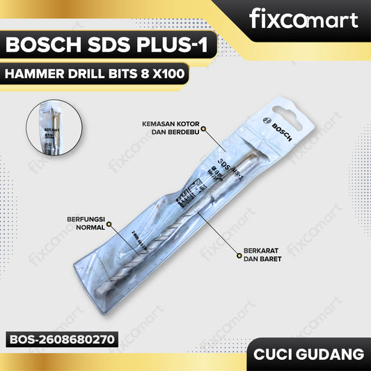 GARAGE SALE - BOSCH SDS Plus-1 Hammer Drill Bits 8 X100 / 160 mm