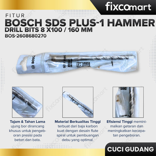 GARAGE SALE - BOSCH SDS Plus-1 Hammer Drill Bits 8 X100 / 160 mm