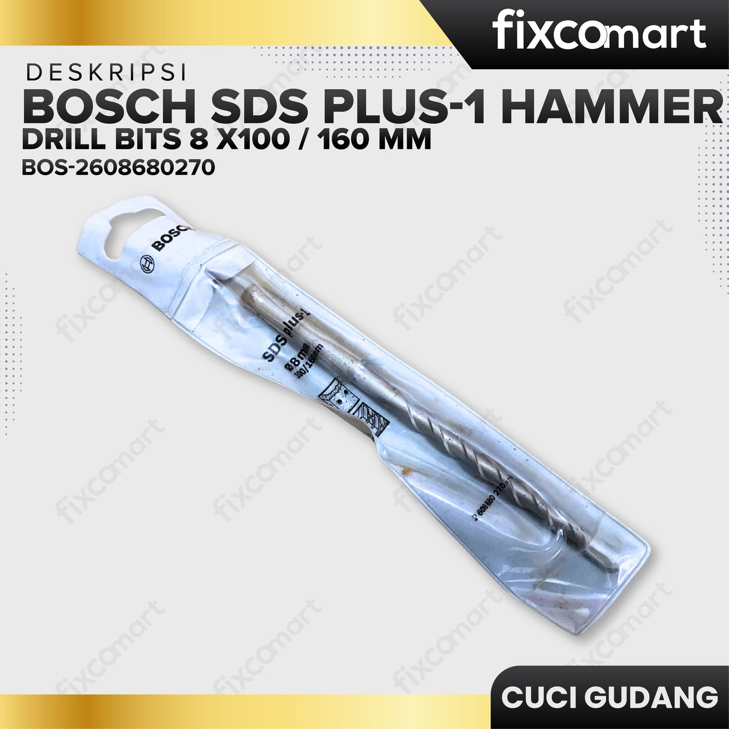 GARAGE SALE - BOSCH SDS Plus-1 Hammer Drill Bits 8 X100 / 160 mm
