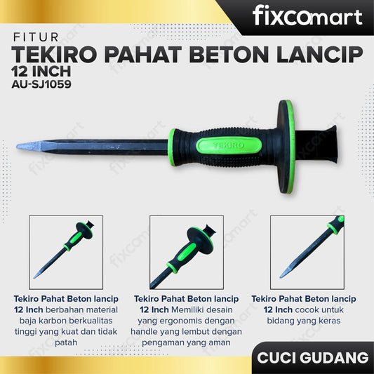 GARAGE SALE - TEKIRO Pahat Beton Lancip 12" FIXCOMART