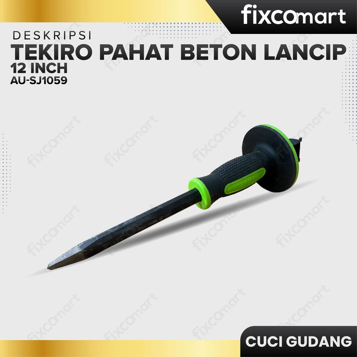 GARAGE SALE - TEKIRO Pahat Beton Lancip 12" FIXCOMART