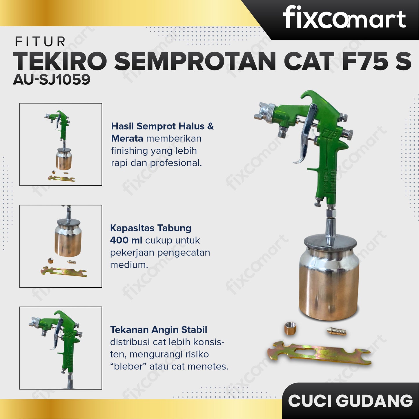 GARAGE SALE - TEKIRO Semprotan Cat F75 S