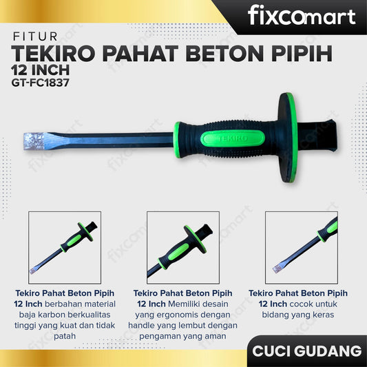 GARAGE SALE - TEKIRO Pahat Beton Pipih 12" FIXCOMART