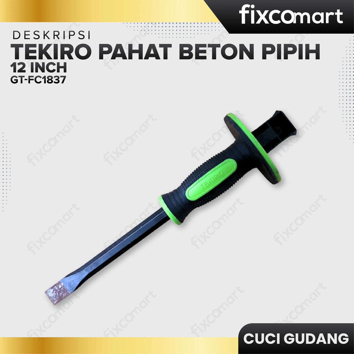 GARAGE SALE - TEKIRO Pahat Beton Pipih 12" FIXCOMART