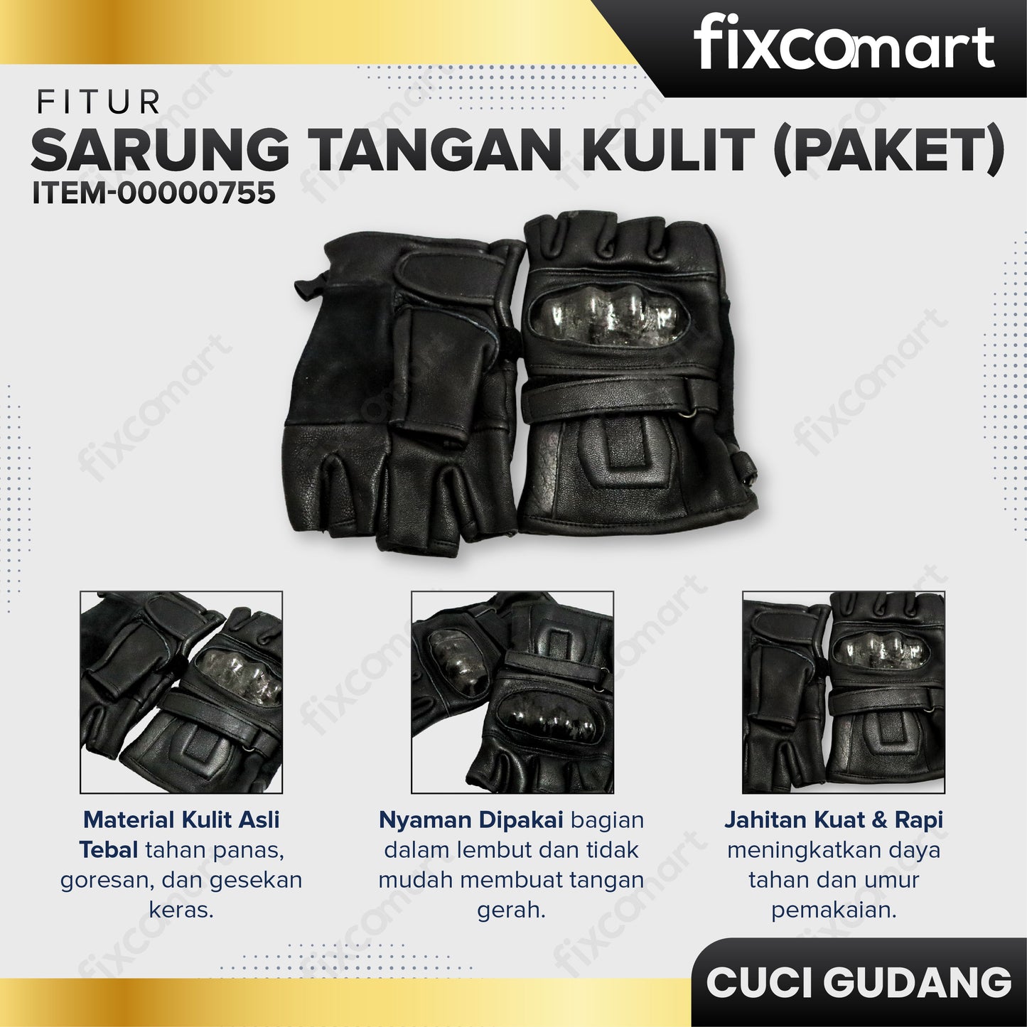 GARAGE SALE - Sarung Tangan Kulit (Paket)
