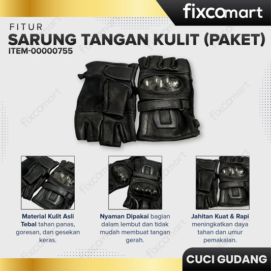 GARAGE SALE - Sarung Tangan Kulit (Paket)