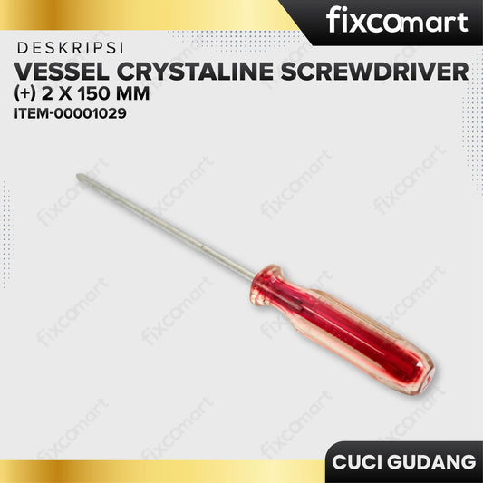 GARAGE SALE - Vessel Crystaline Screwdriver (+) 2 X 150 mm FIXCOMART